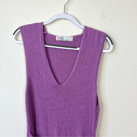 Free People Beach Poppy Sweater Mini Dress Orchid Rain - Picture 5 of 9
